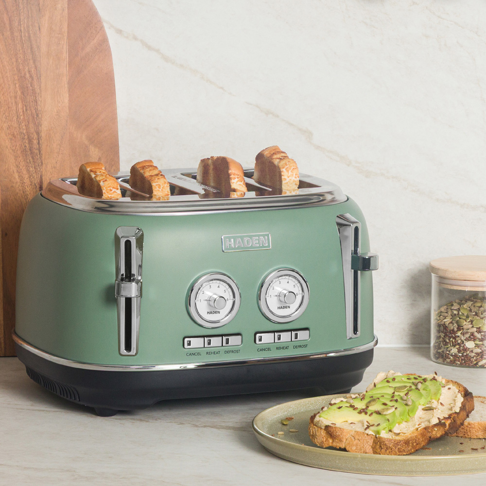 Haden Jersey 214287 Cedar Green Steel 4 Slice Toaster Image 2