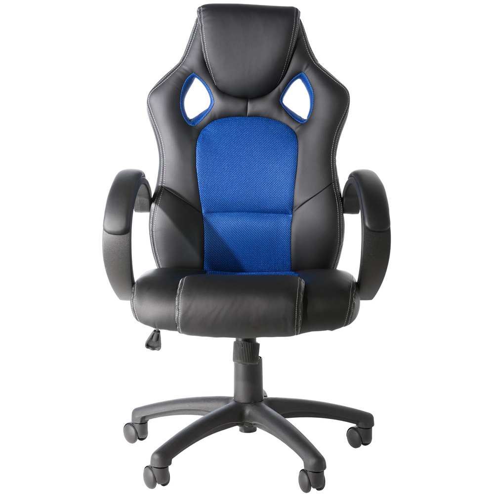 Alphason Daytona Blue Faux Leather Racing Chair Image 2