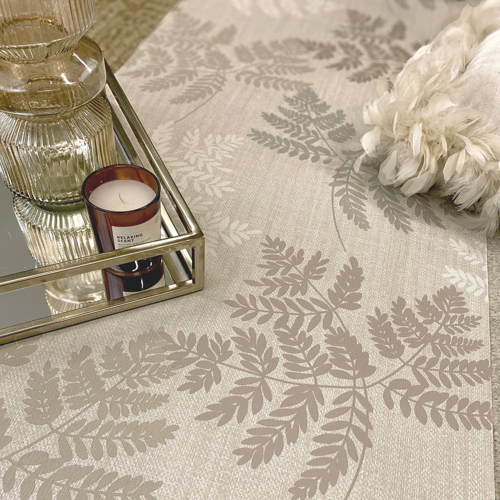 Belgravia Decor Fern Leaf Cream Wallpaper Image 4