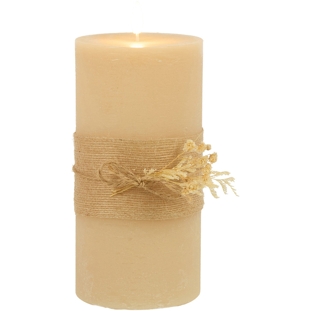 Hessian Autumn LED Candle Image 5