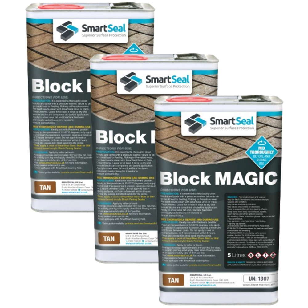 SmartSeal Tan Block Magic 5L 3 Pack Image 1