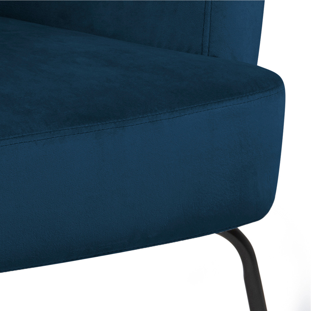 Florence Melissa Navy Blue Lounge Chair Image 7