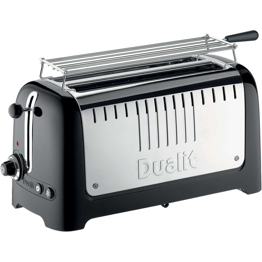 Dualit DA4602 Black 4 Slice 2 Long Slot Toaster Image 3