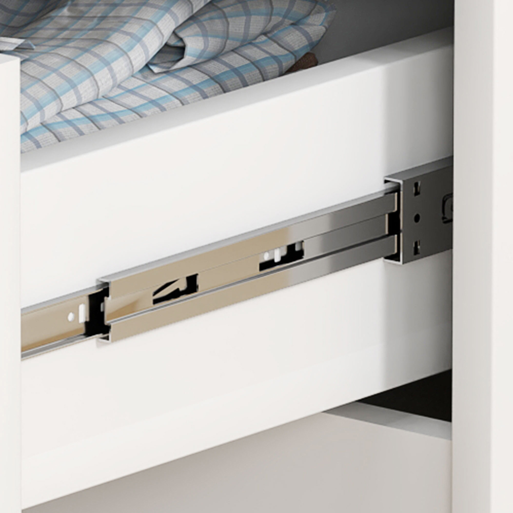 Portland 4 Drawer White Chest of Drawers Image 3