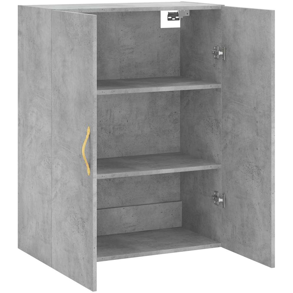 vidaXL 2 Door Concrete Grey Wall Mounted Cabinet Image 4