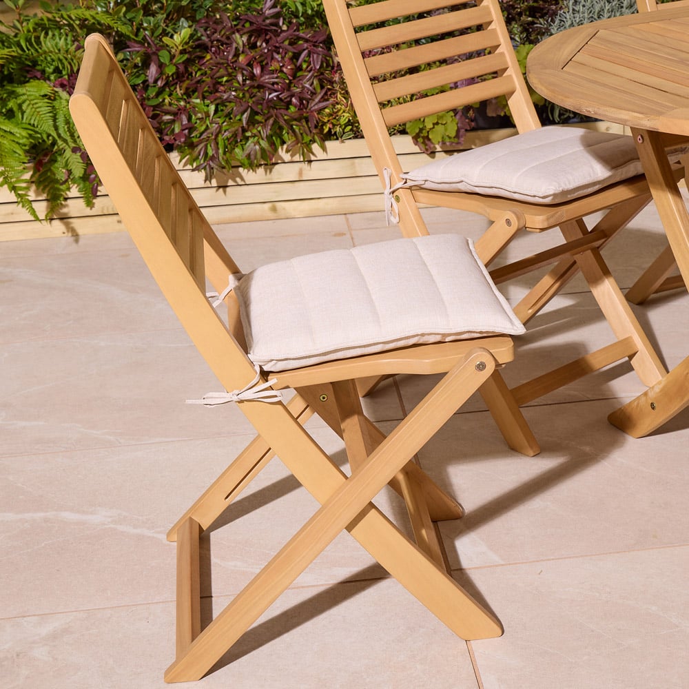 Rowlinson Ashdown 8 Seater Oval Folding Dining Set with Cushions Image 3