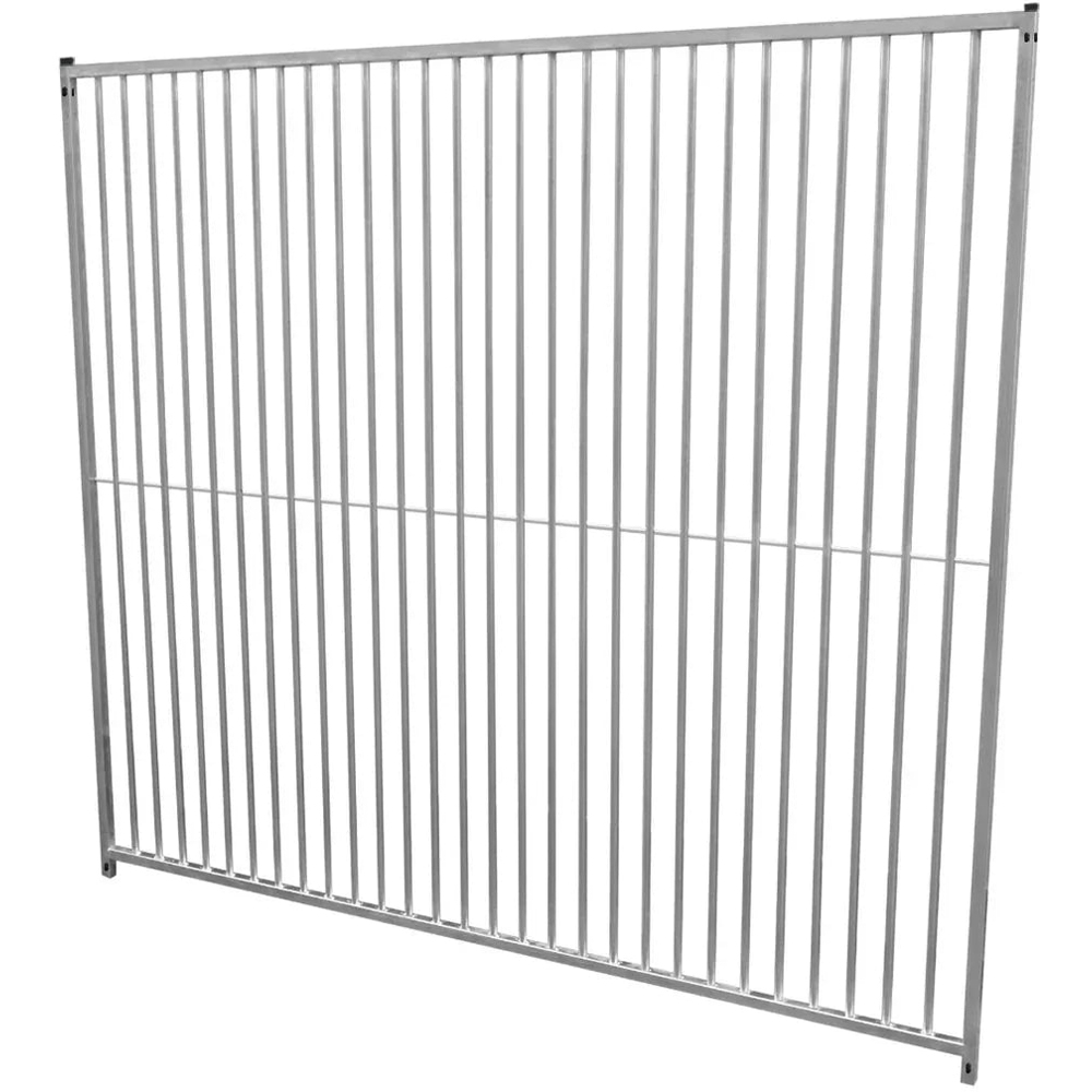 MonsterShop 2m Silver Dog Run Panel 5cm Bar Spacing Image 2