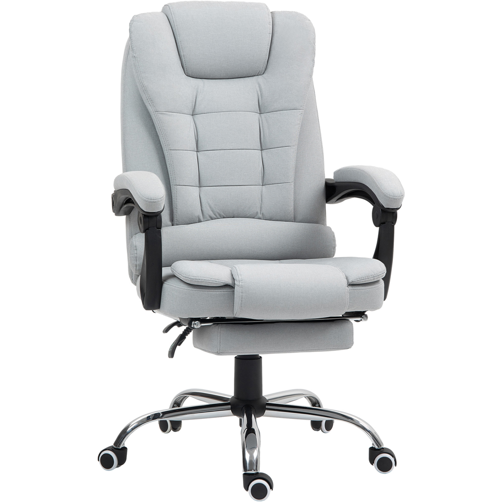 Portland Light Grey Executive Office Chair Swivel Chair with Footrest Image 2