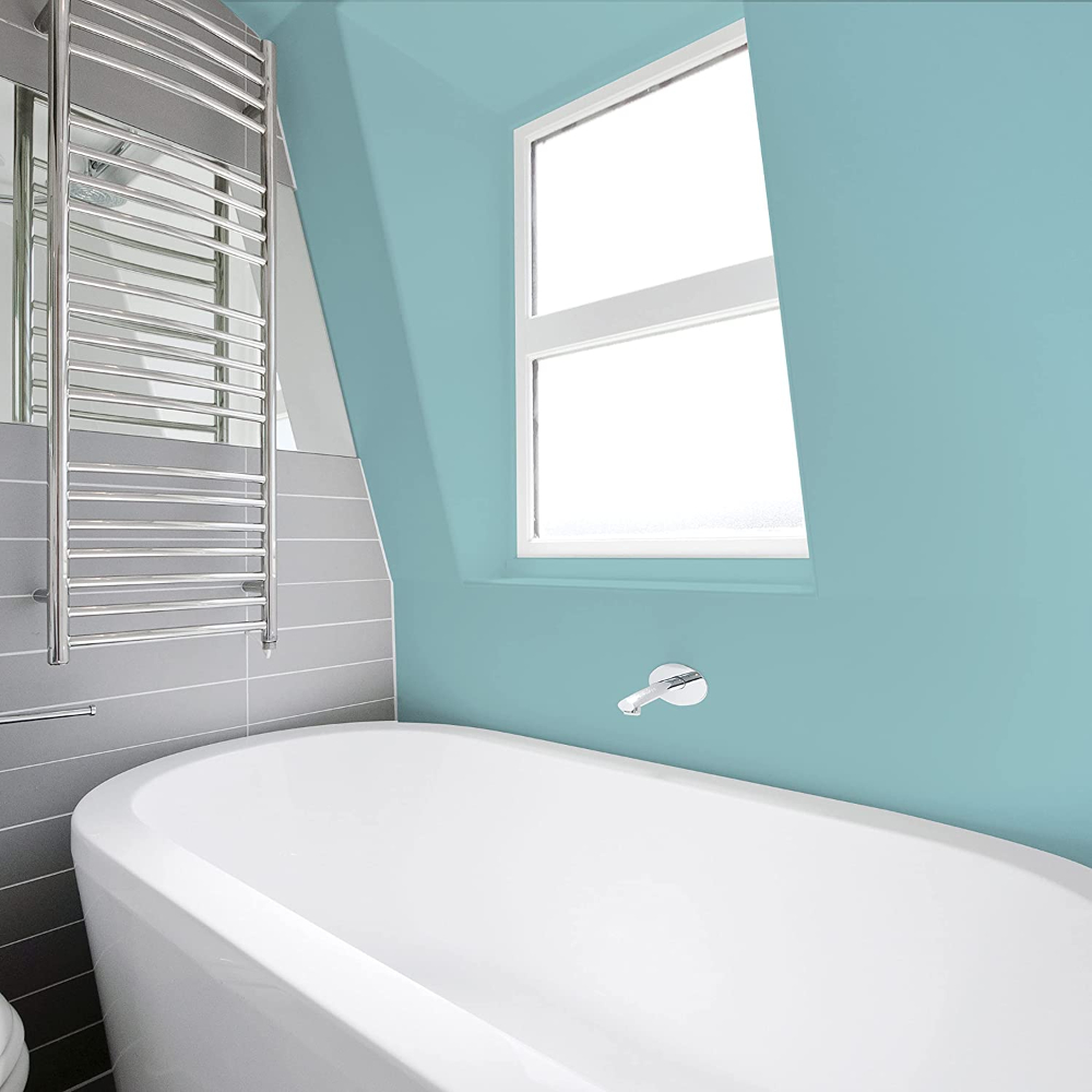 Johnstone's Bathroom Blue Shore Mid Sheen Emulsion Paint 2.5L Image 4