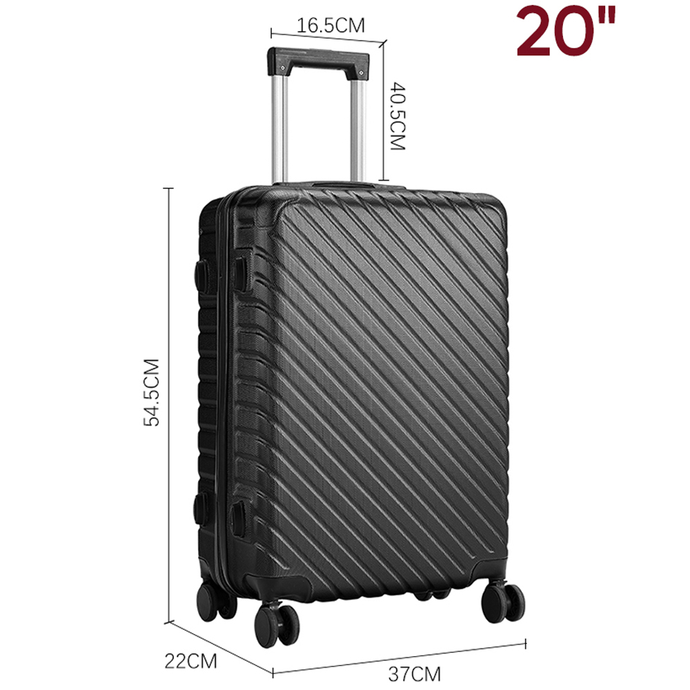H&O Direct Small Black Hardside Suitcase Image 6