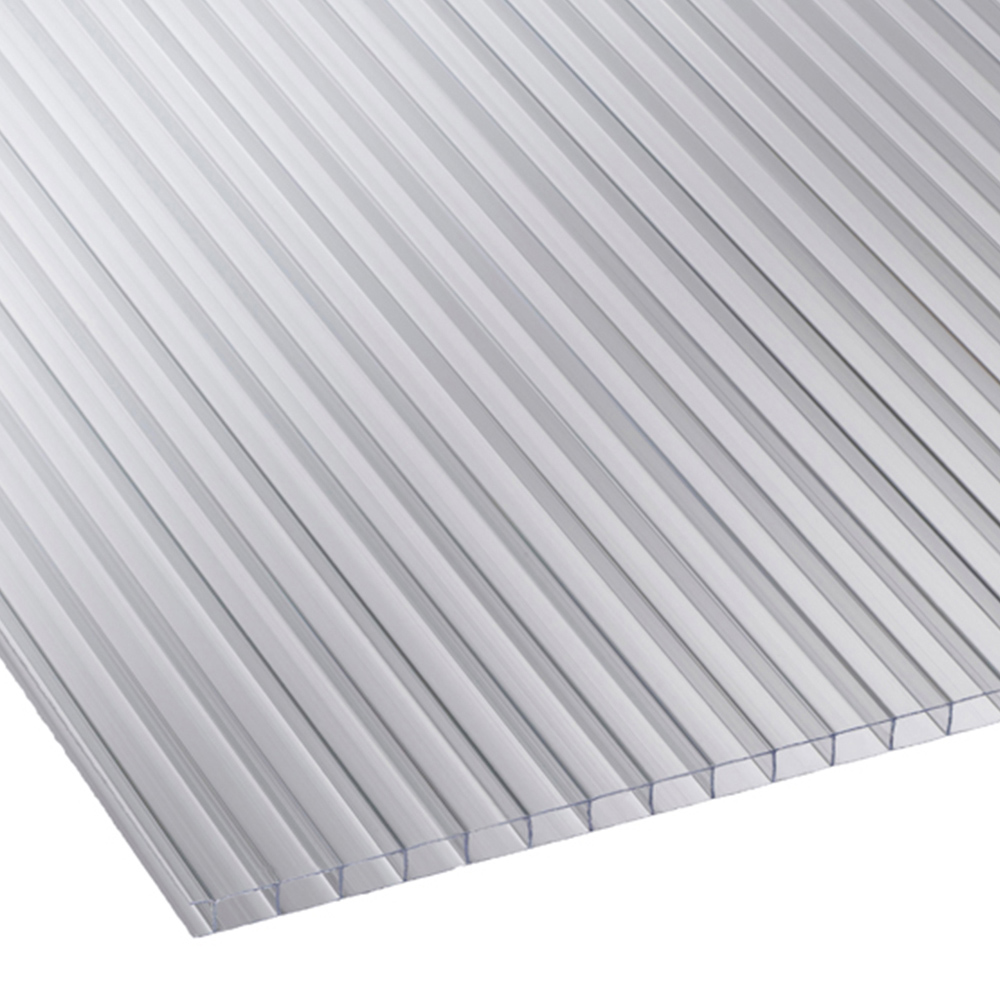 Corotherm Twinwall Clear Greenhouse Polycarbonate Sheet 1220 x 1220 x 4mm Image