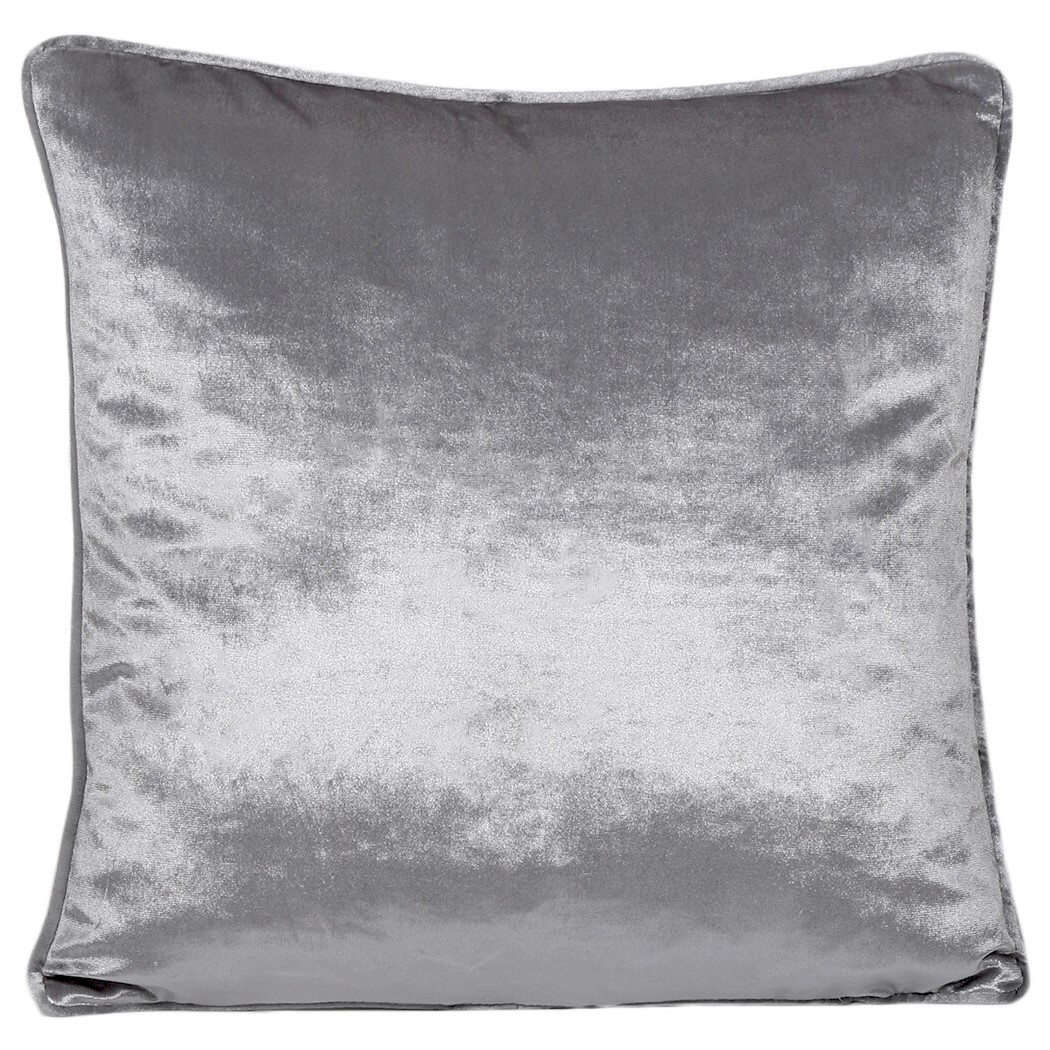 Belvedere Velvet Piped Cushion - Silver Image