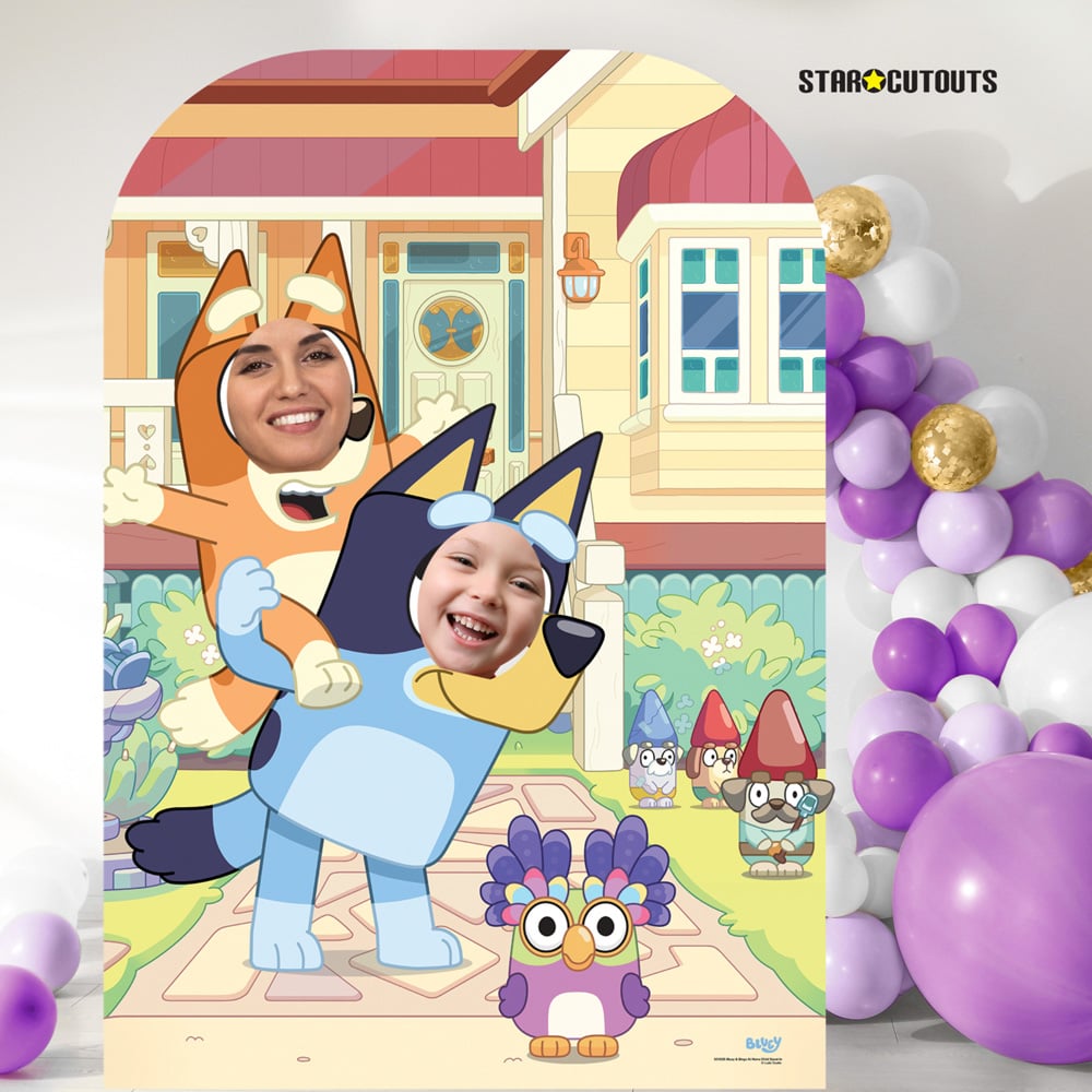 Star Cutouts Bluey and Bingo At Home Child Stand In Cutout 4.5ft Image 2