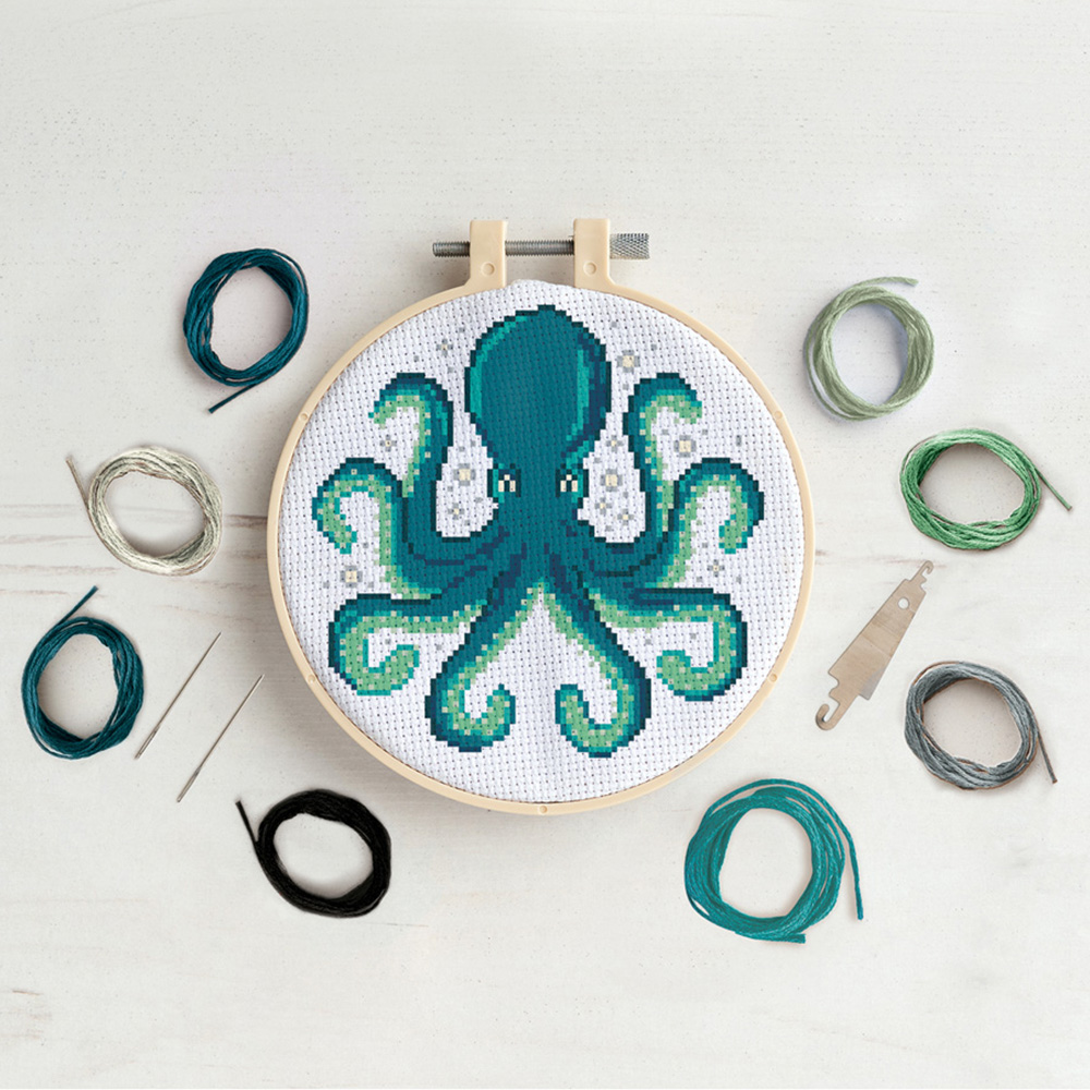 Simply Make Octopus Cross Stitch Kit Image 2