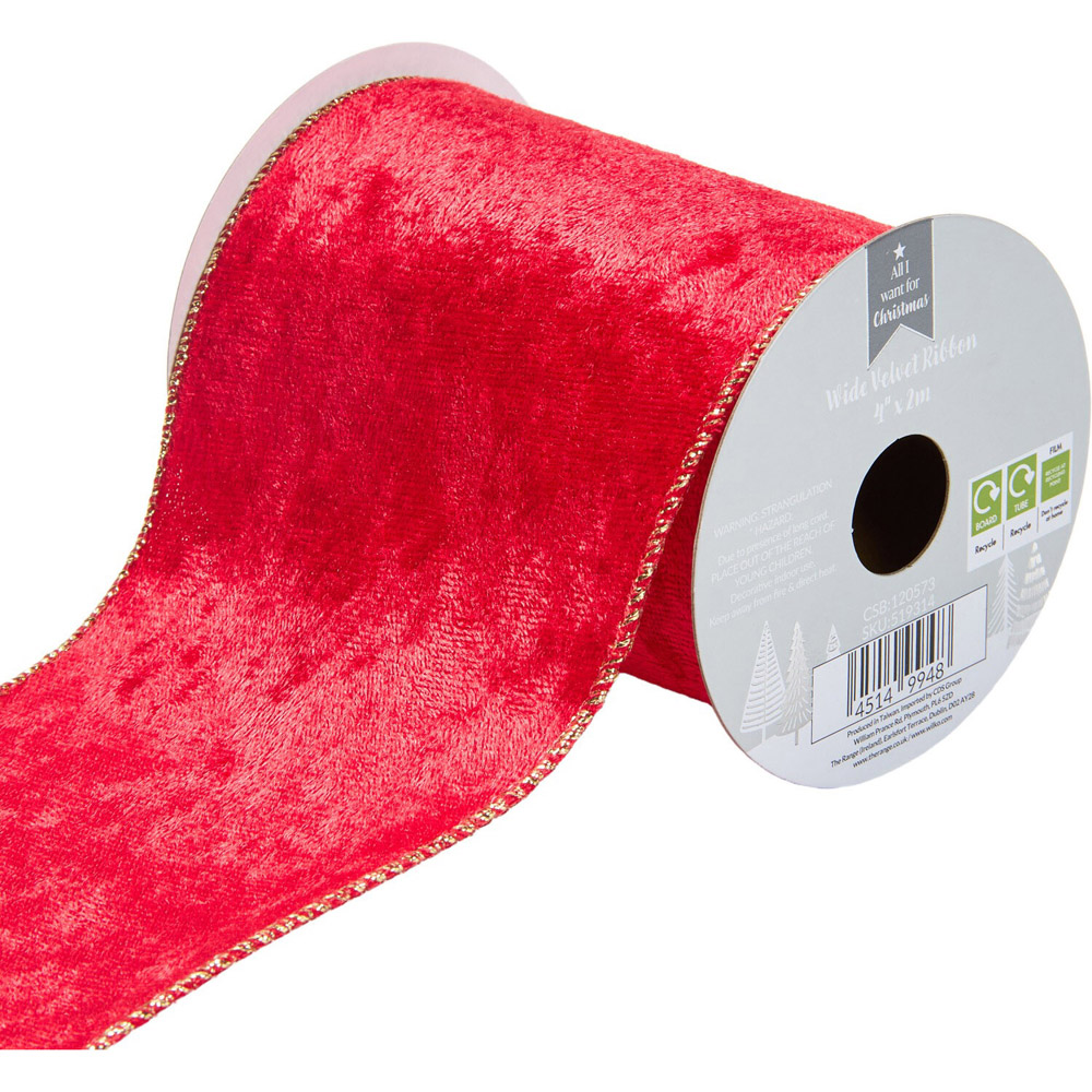 Wide Velvet Ribbon Image 5