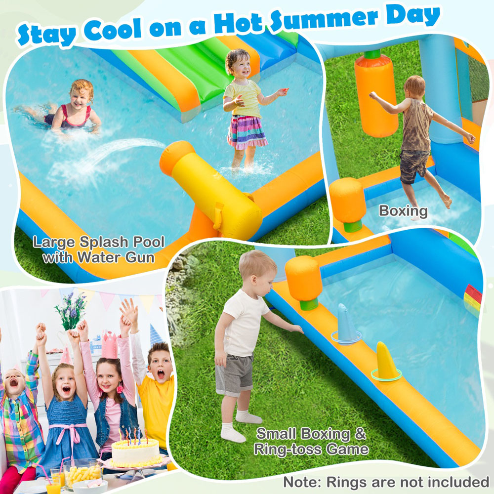 Costway Inflatable Bounce House with Dual Slides Image 5