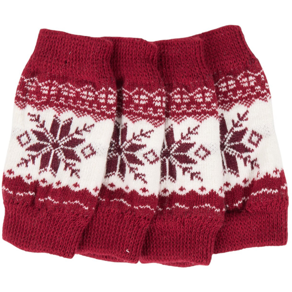 Pack of 4 Fair Isle Dog Leg Warmers Image 5