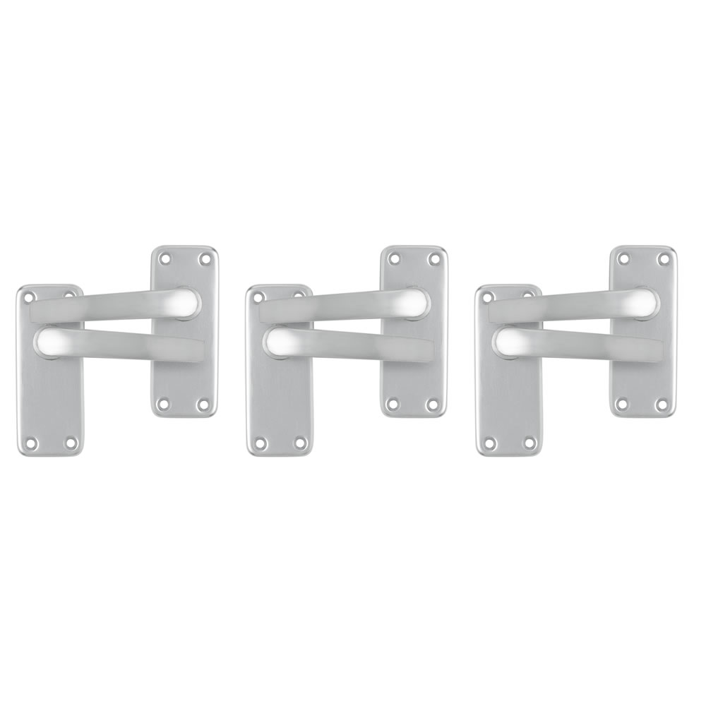 Wilko Door Handle Aluminium 3 Pairs Wilko