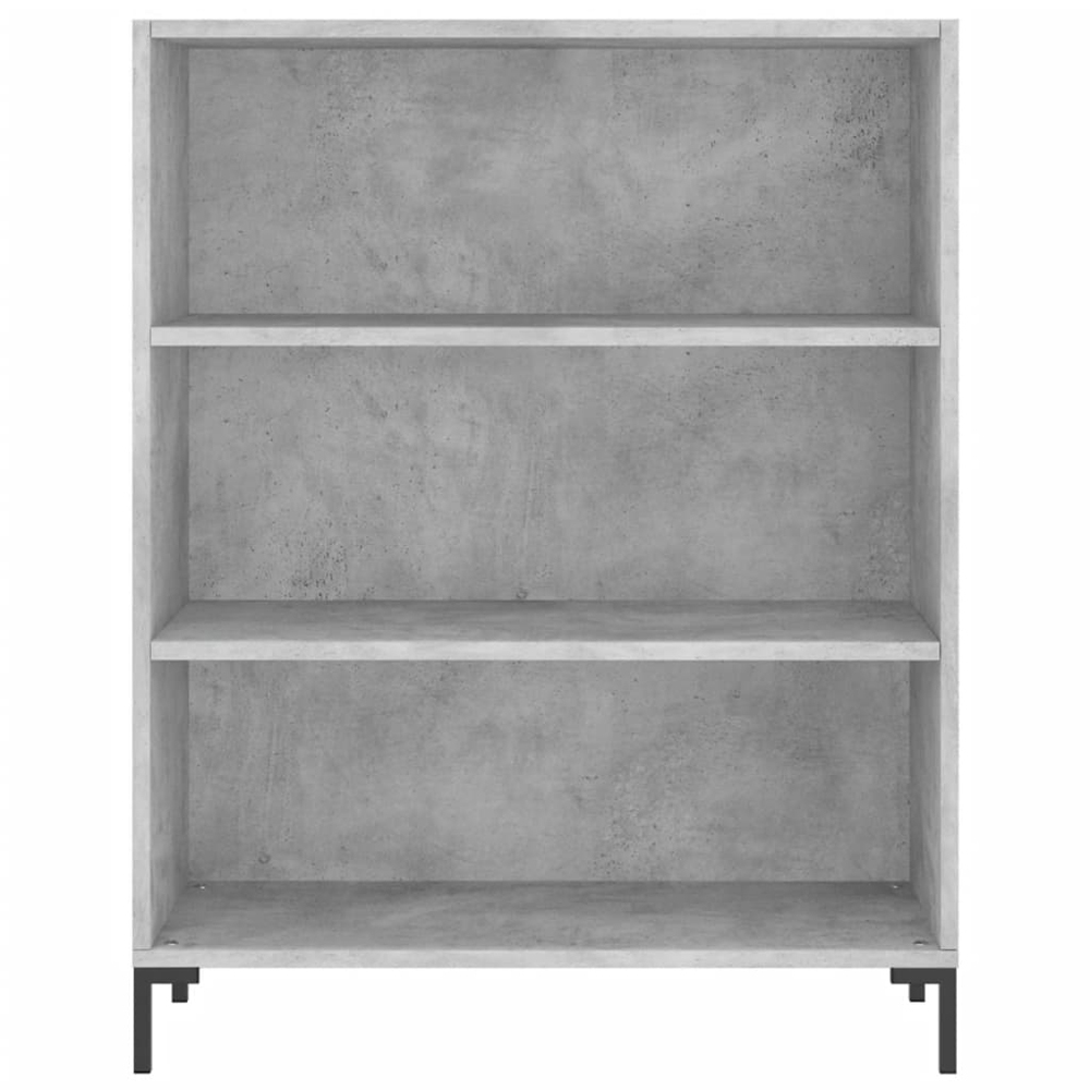 vidaXL Single Glass Door 3 Drawer Grey Sonoma Highboard Image 8