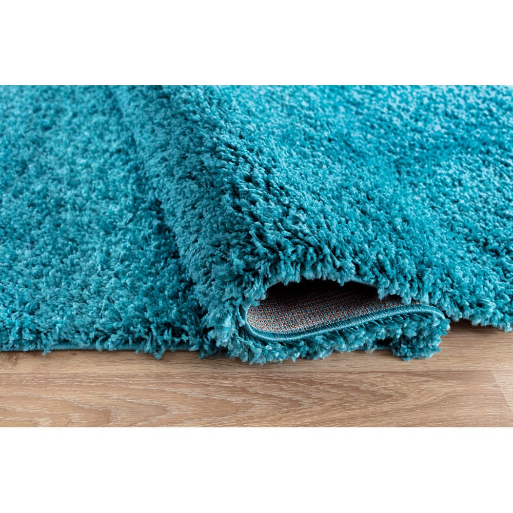 Desire Rugs Oxford Teal Plain Shaggy Rug 200 x 290cm Image 3