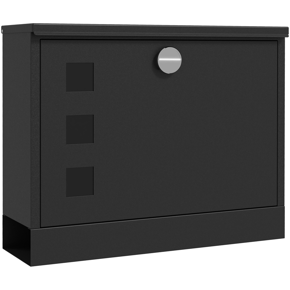 HOMCOM Wall Mounted Mailbox with Windows and Keys Image 1