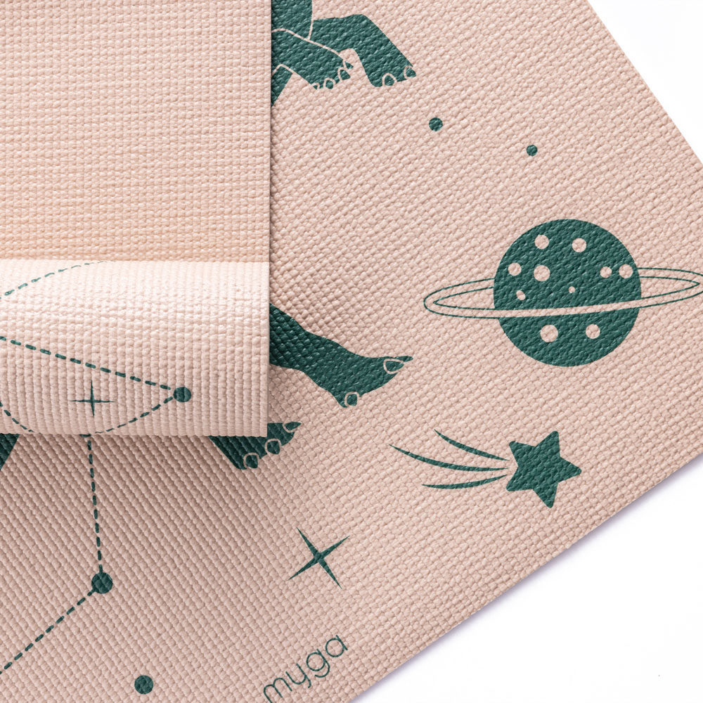 Myga Dinosaur Kids Printed Yoga Silk Mat Image 3