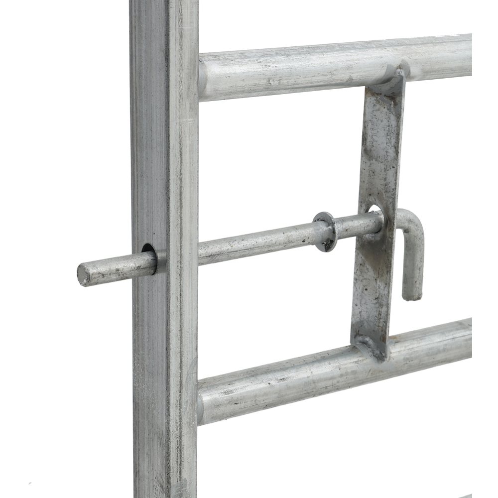 Living and Home 7 Bar Half Mesh Galvanised Metal Multipurpose 9ft Field Gate Image 5
