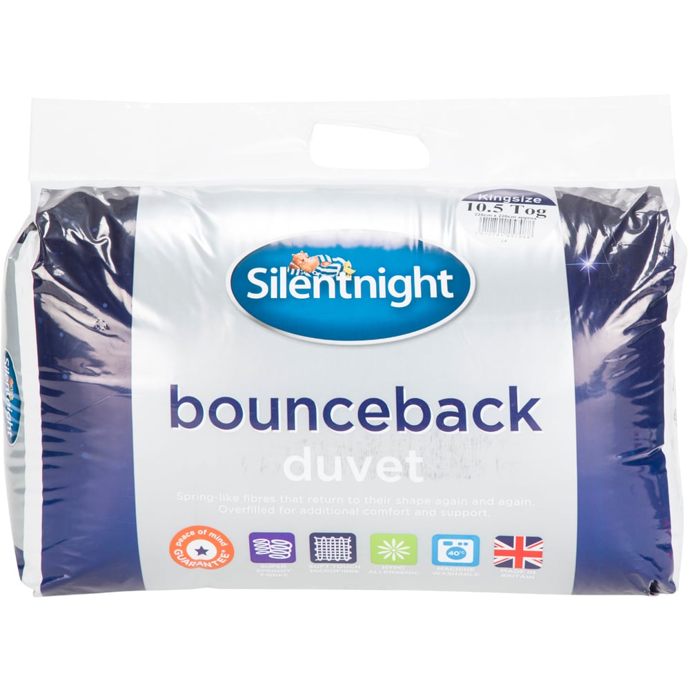 Silentnight King White Bounceback Duvet 10.5 Tog Image