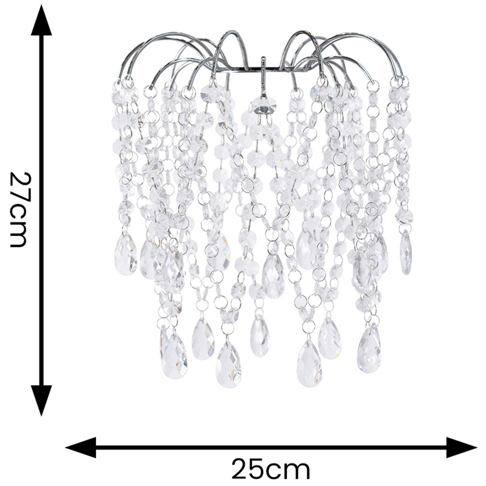 ValueLights Blanche Jewel Droplet Chandelier Pendant Shade Image 6