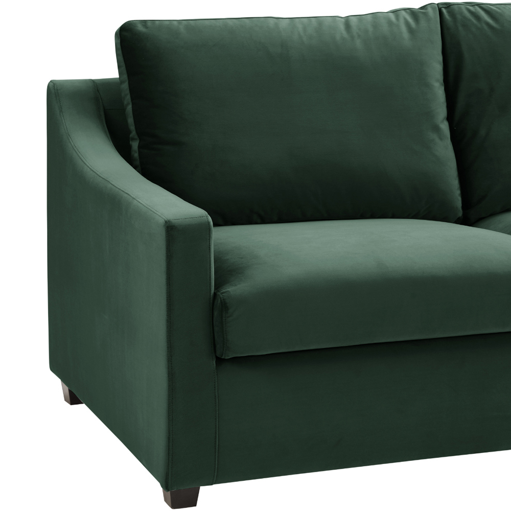 Home Detail Cooper Small Double Sleeper Green Velvet Pull Out Sofa Bed Image 5