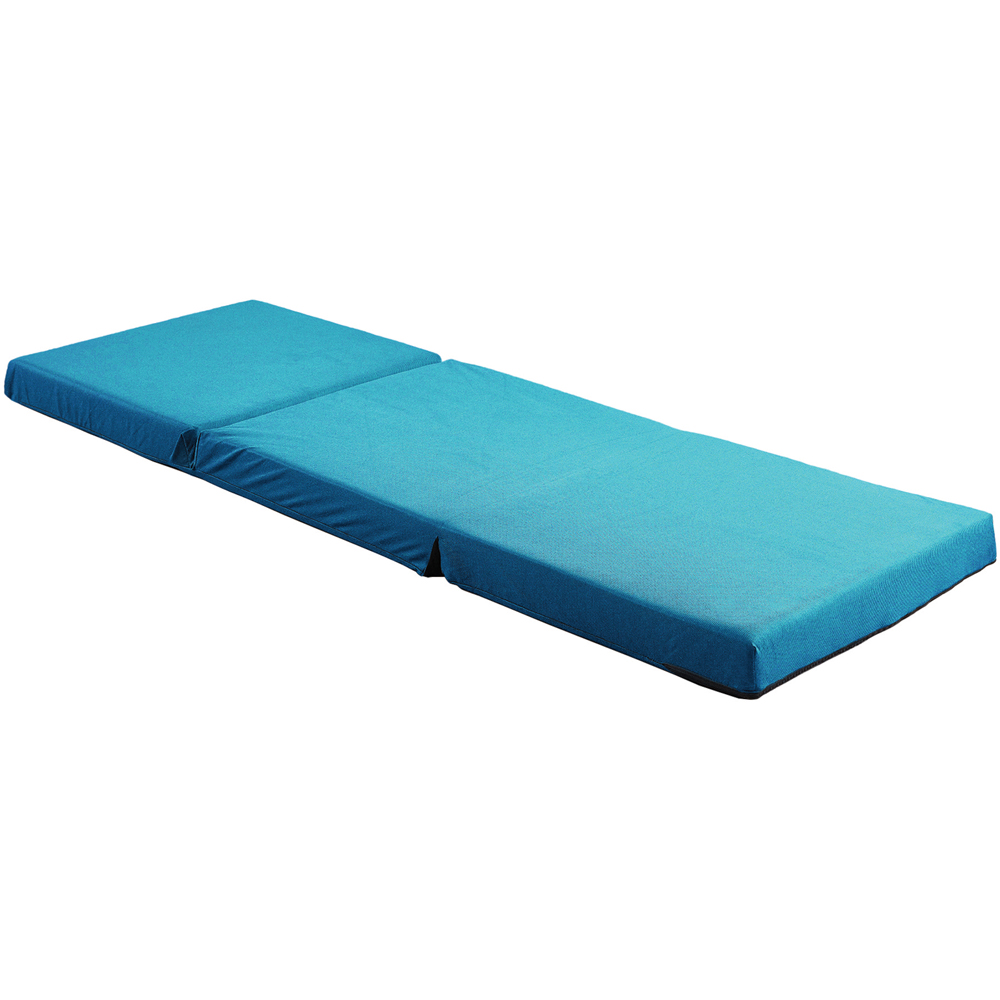Visco Therapy Single Turquoise Folding Futon Z Bed Mattress Image 3
