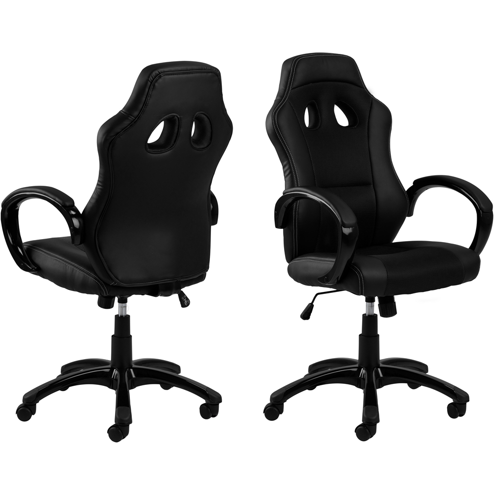 Florence Race Black Gaming Chair Set of 2 Image 2