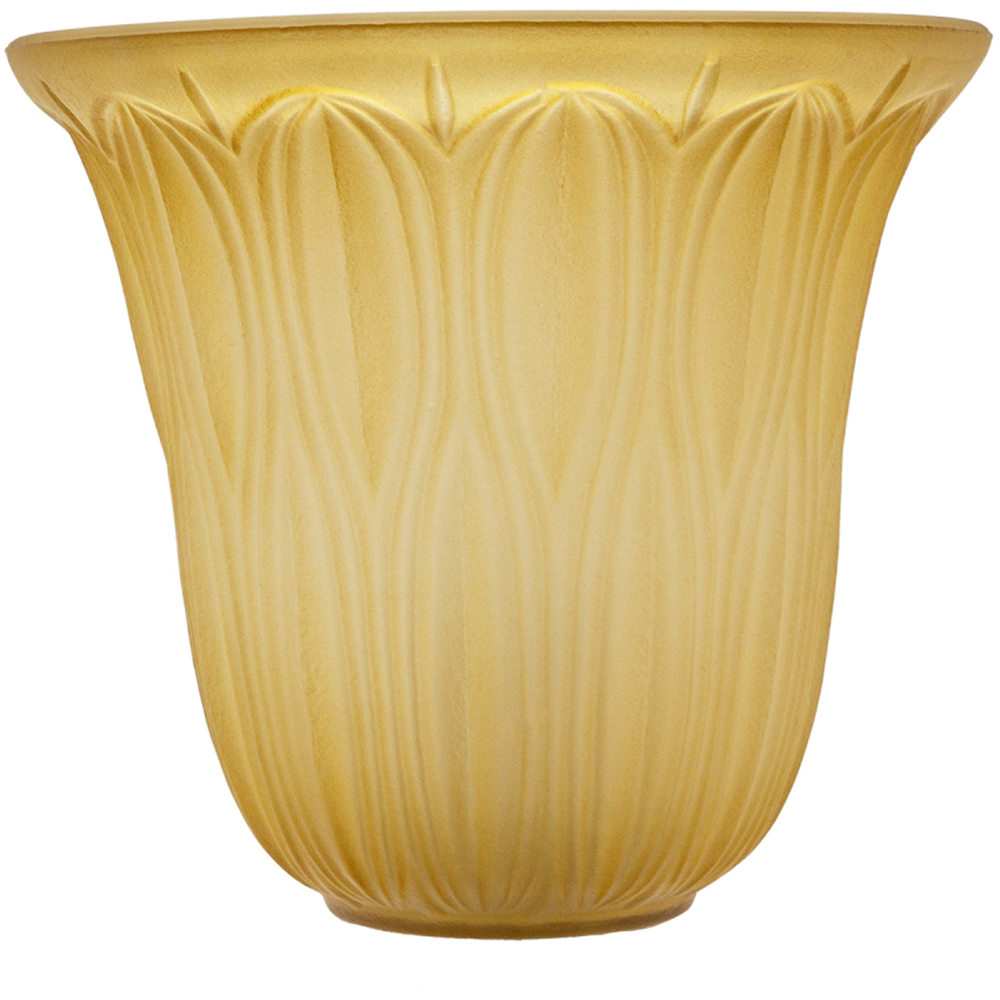 Happy Homewares Amber Etched Glass Shade 2 Pack Image 5