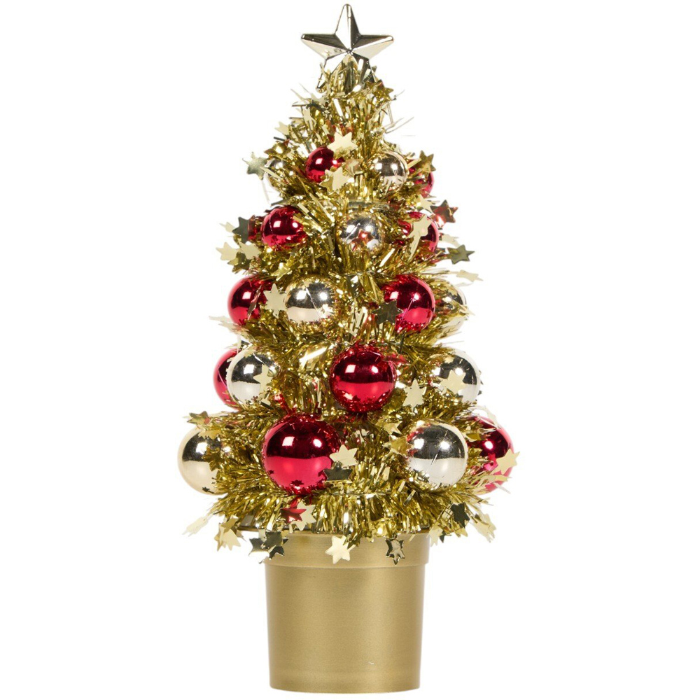 Christmas Tinsel Tree with Ball Image 7