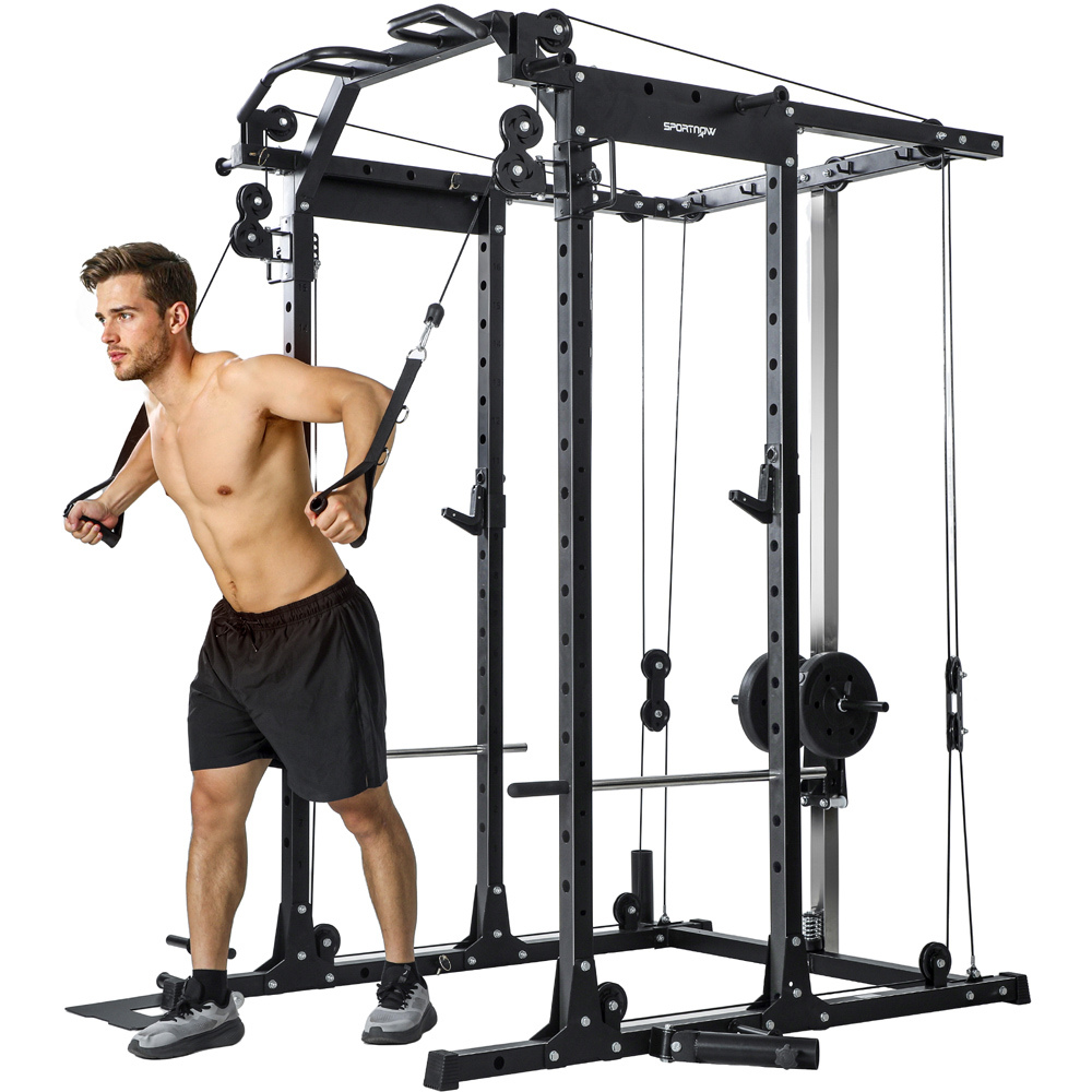 SPORTNOW Cable Crossover Machine with Pulley System Image 3