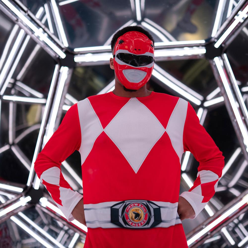 Power Rangers Mighty Morphin Red Ranger Adult Costume Small Image 7