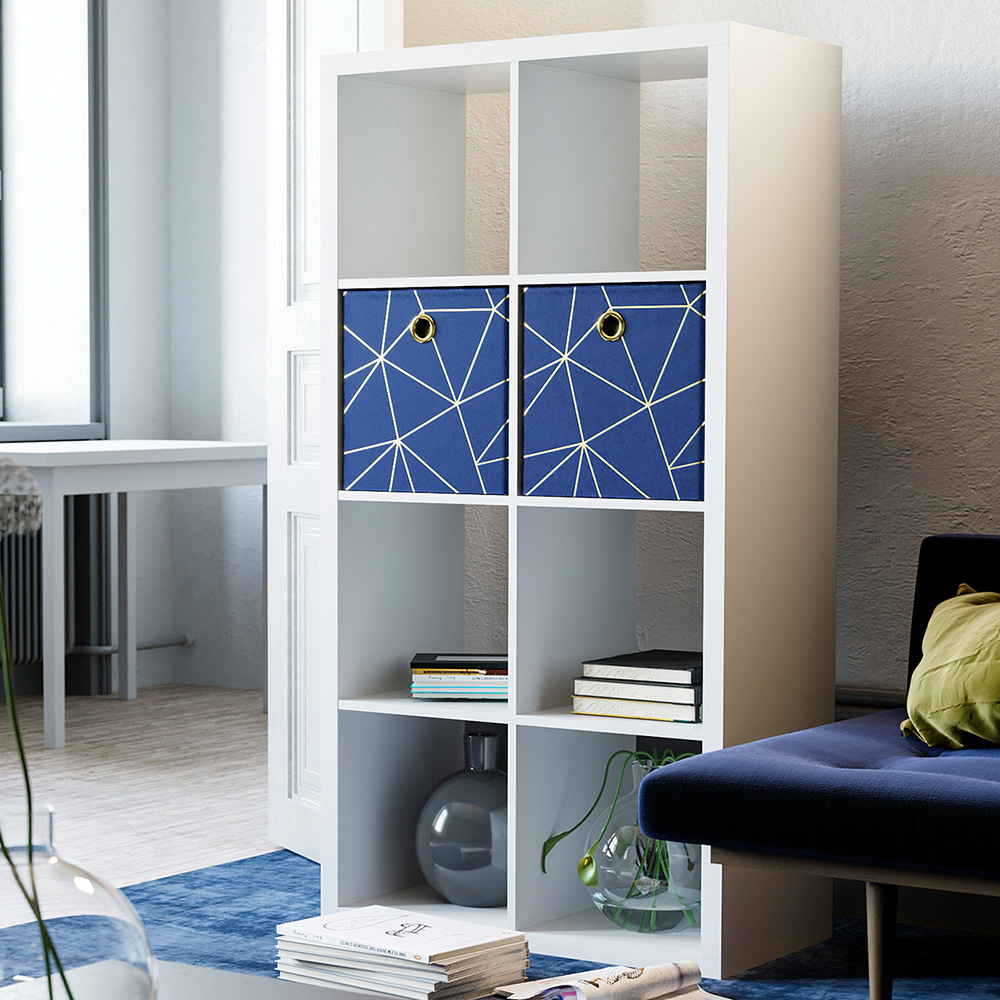 Clever Cube 8 Shelf White Storage Unit | Wilko
