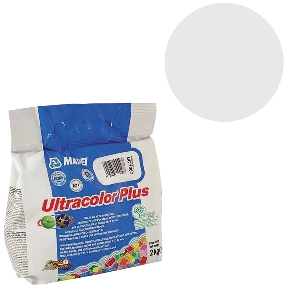 MAPEI Ultracolour Plus 111 Silver Grey Grout 2kg Image 2