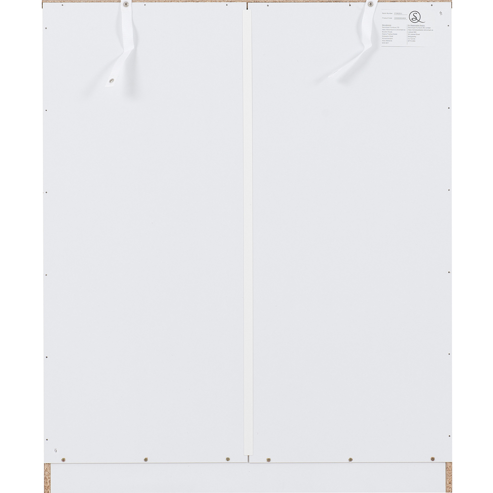 Seconique Dakota 5 Drawer White Storage Chest Image 6