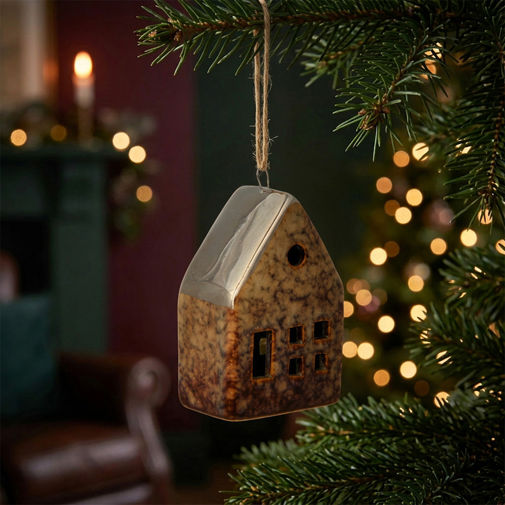 Glazed House Hanging Tree Decoration Image 2