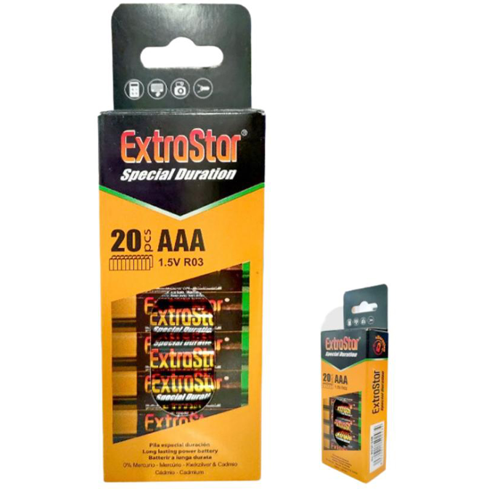 ExtraStar 20 Pack AAA Special Duration Battery Image