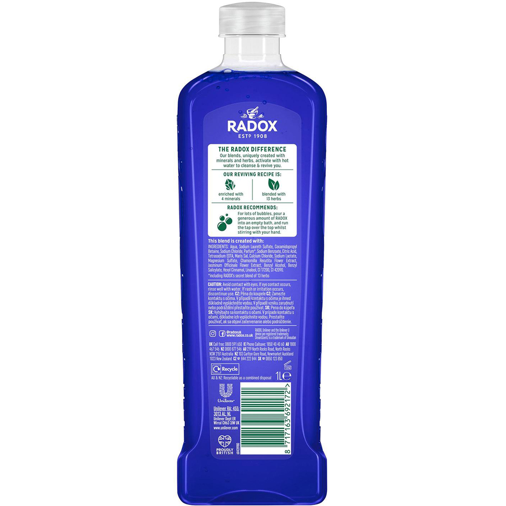 Radox Mineral Therapy Sleep Aromatherapy with Dream Scents Fragrance Bath Soak 1L 6 Pack Image 4