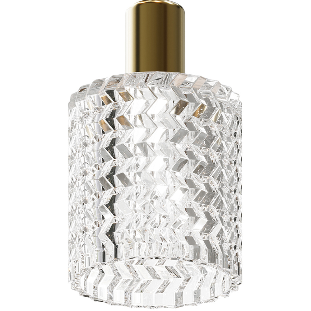 Living and Home Small Gold Glass Shade E27 Pendant Light Image 7