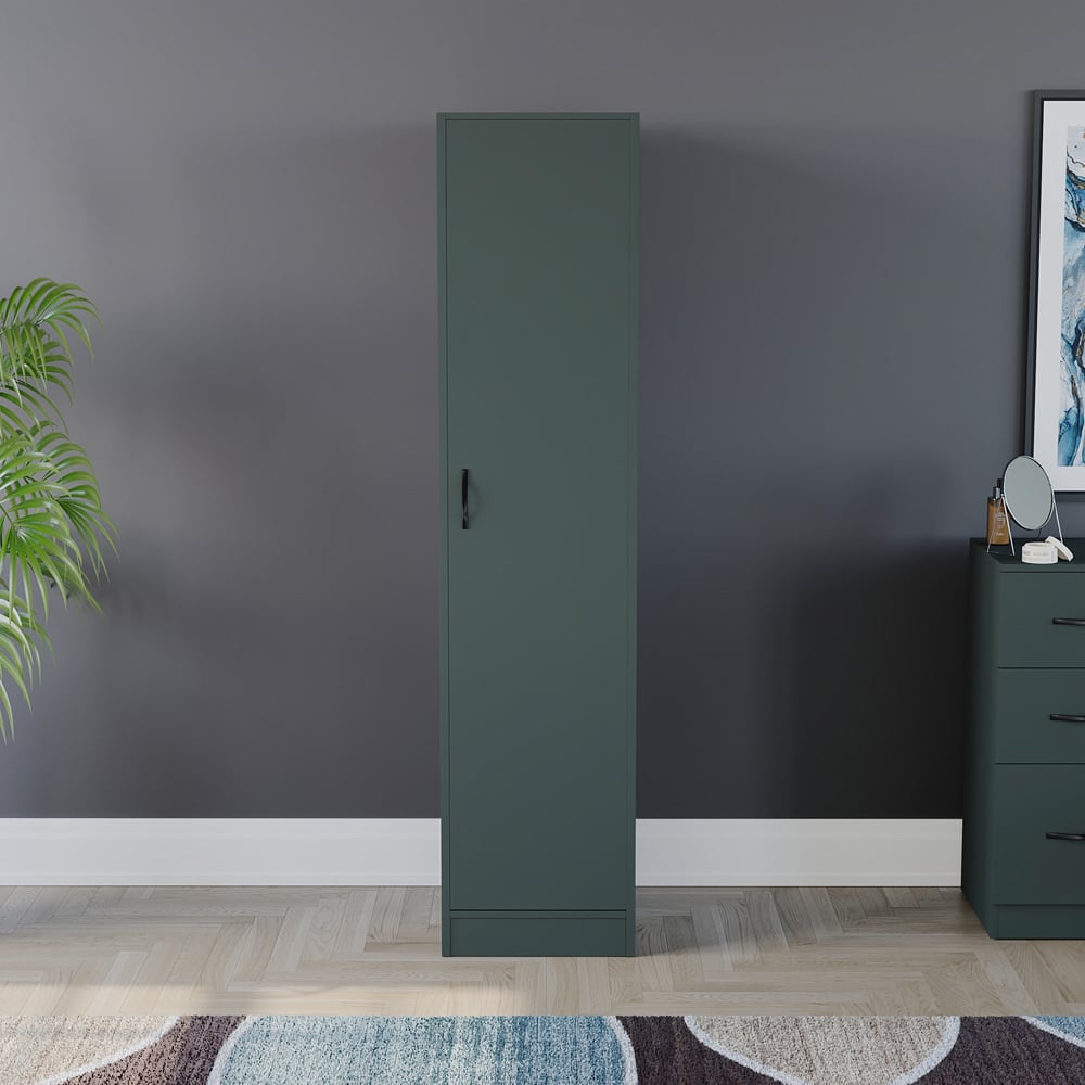 Vida Designs Riano Single Door Green Wardrobe Image 3