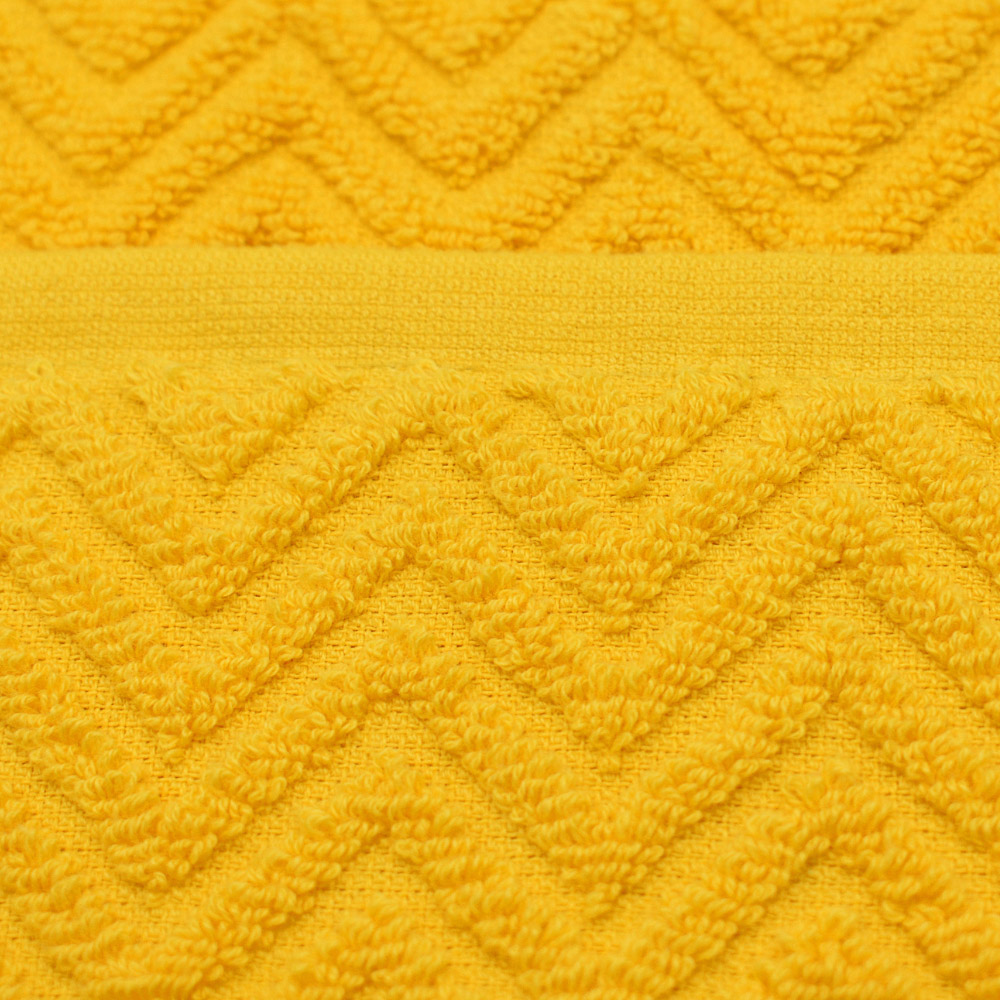 Velosso Moda Super Absorbent Cotton Canary Bath Towel Set of 2 Image 3