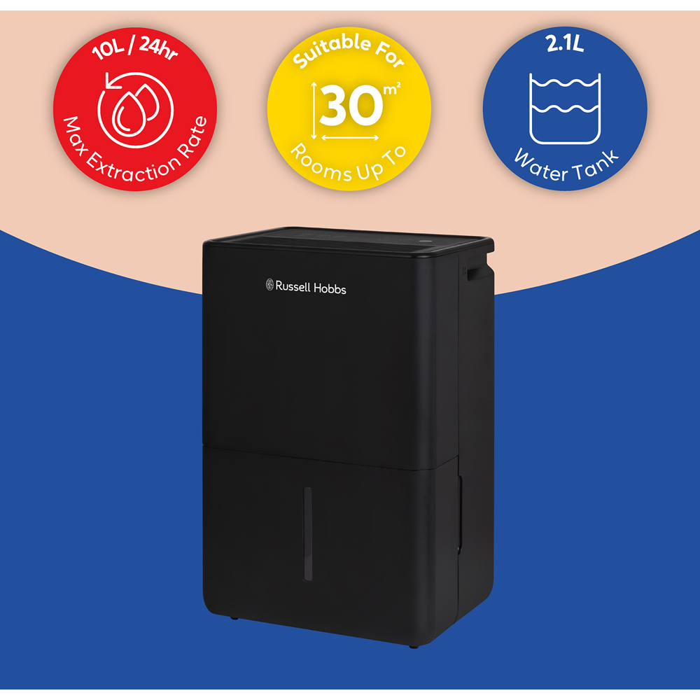 Russell Hobbs RHDH1002B Black Dehumidifier 10L Image 5