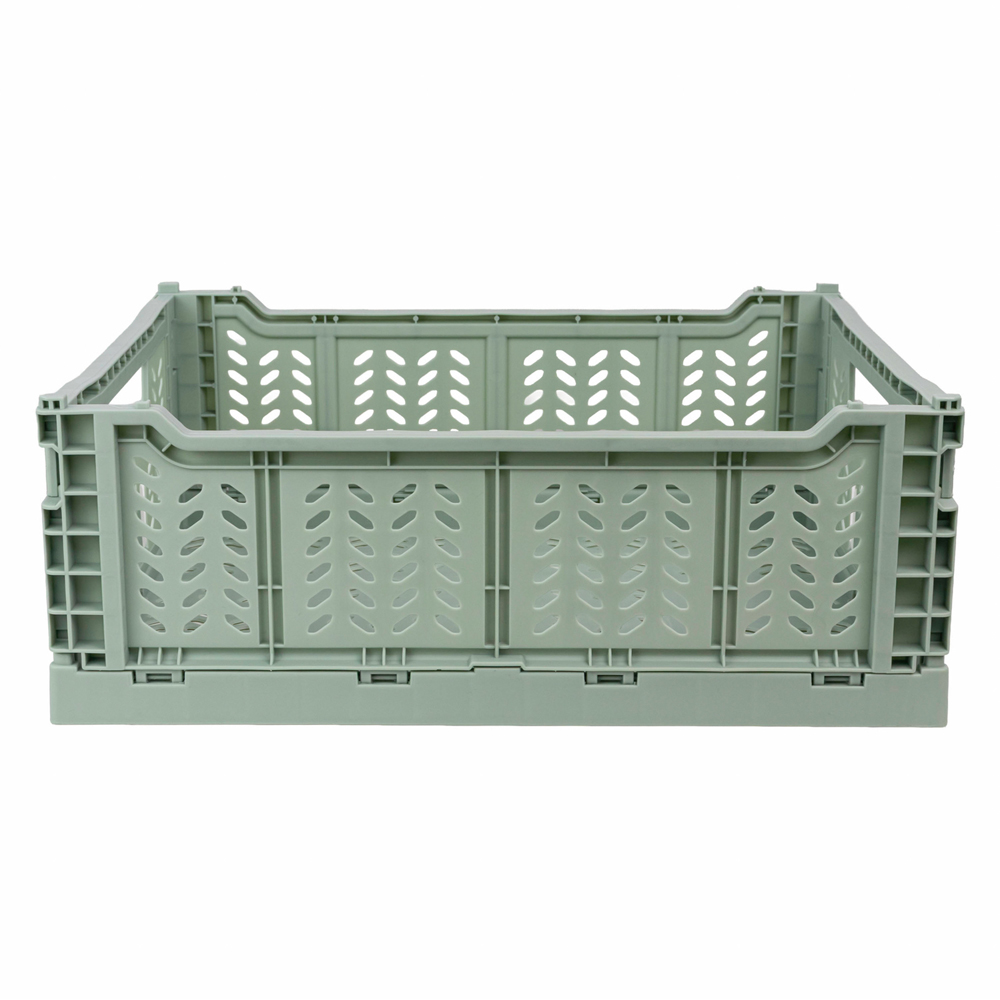 JVL Stackit Green Foldable Storage Crate 14.5L Image 4