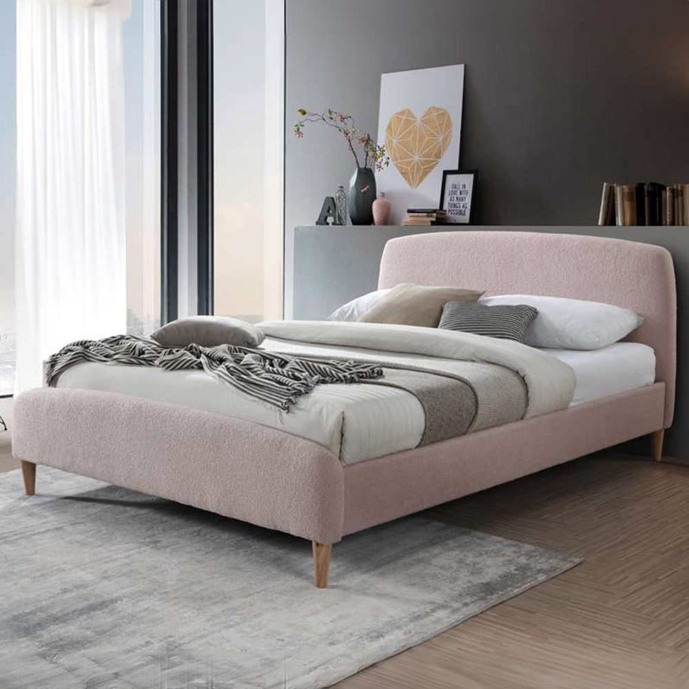 Otley Double Pink Bed Image 1