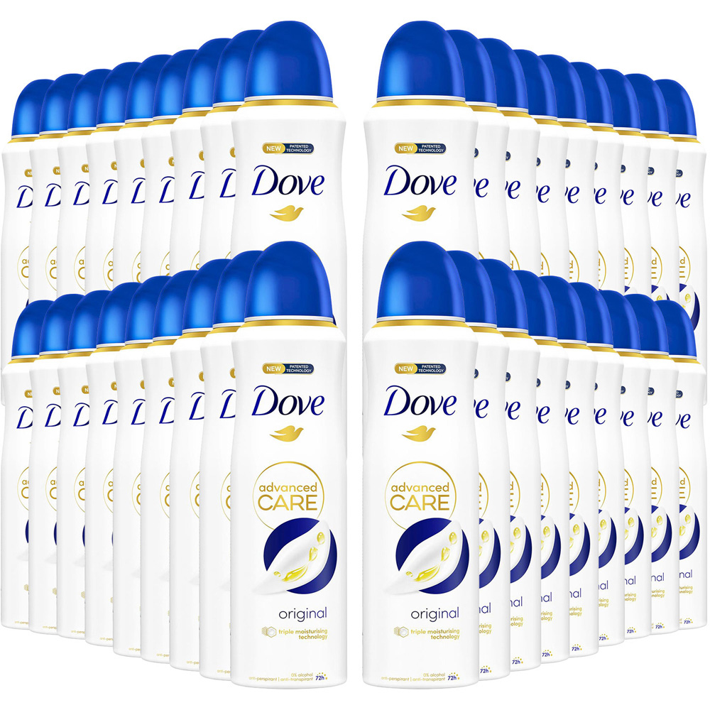 Dove Advanced Care Anti-Perspirant Deodorant Spray Original 200ml 36 Pack Image 1