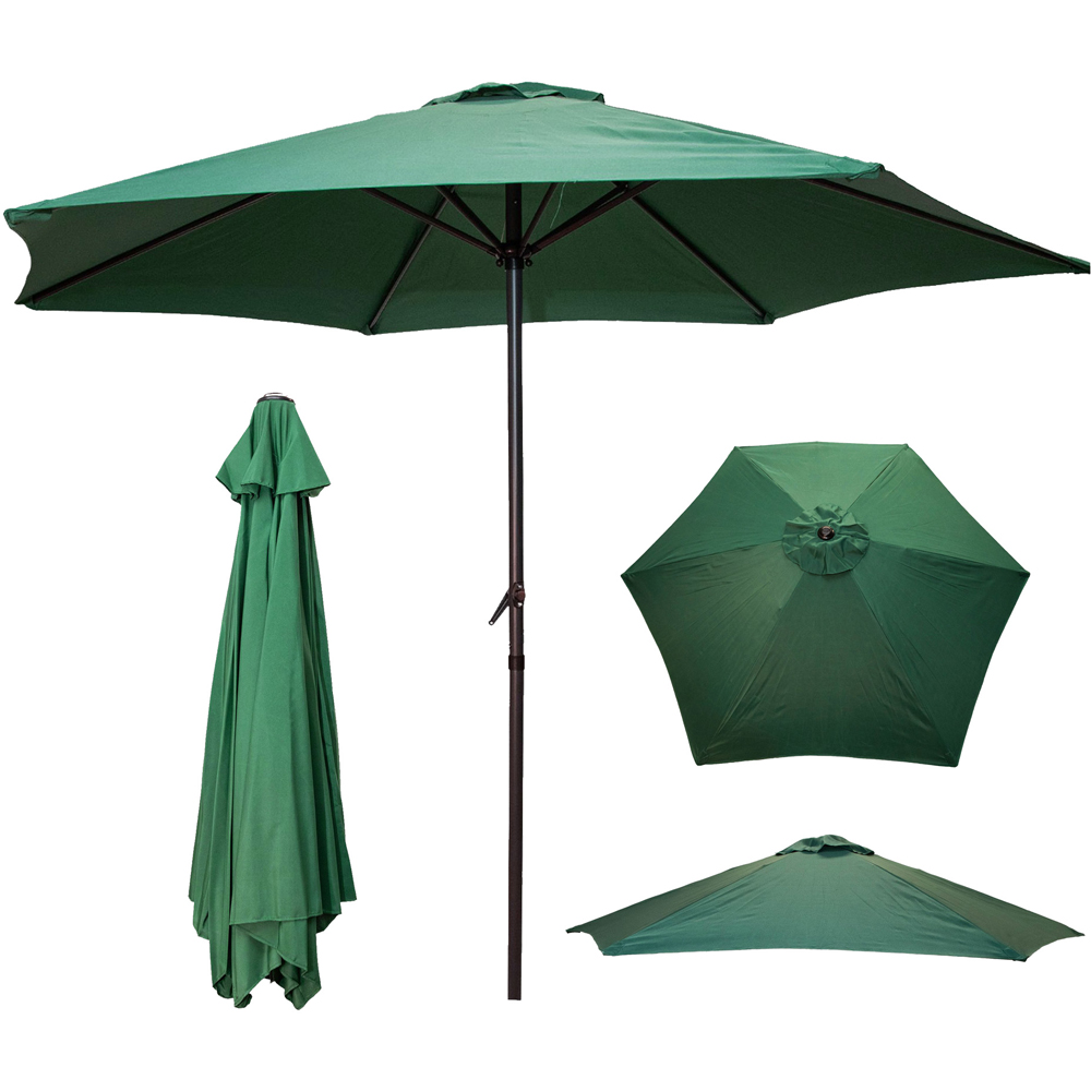 Samuel Alexander Green Crank Handle Parasol 2.7m Image 3